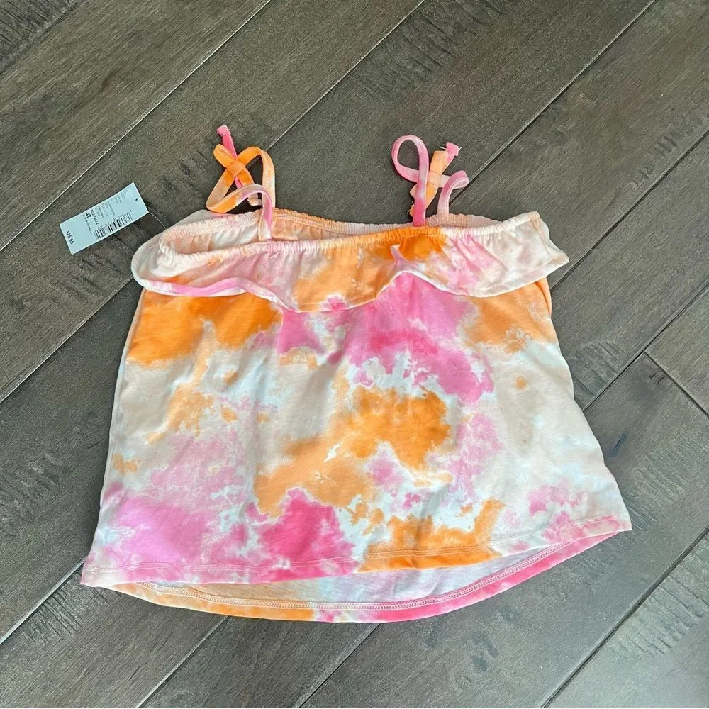 The Children’s Place Tie Dye Top Tank Shirt Spaghetti Strap Summer 4T